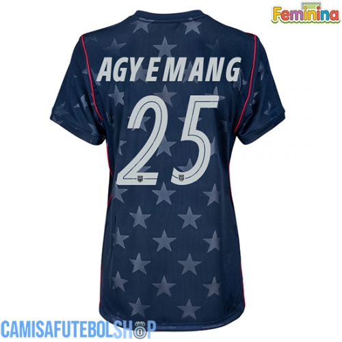 Camisa de time de futebol Estados Unidos Patrick Agyemang #25 Replicas 2º Equipamento Feminina Mundo 2026 Manga Curta